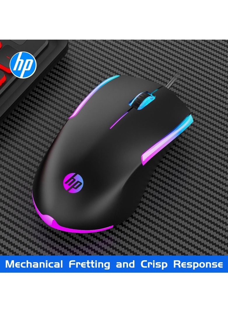 HP - M160 RGB Gaming Mouse - Optical Sensor - Ergonomic Design - Built-in LED Lighting - Image 1