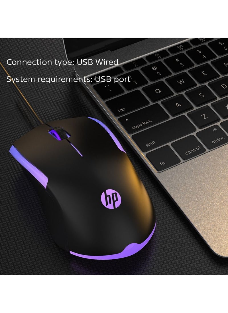 HP - M160 RGB Gaming Mouse - Optical Sensor - Ergonomic Design - Built-in LED Lighting - Image 1