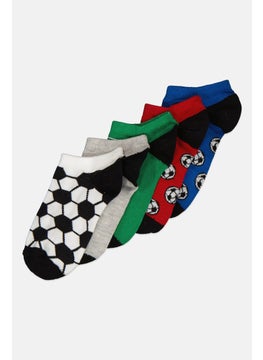 RBX Kids Boy 5 pair Allover Print Socks, Multicolor  - Image 2