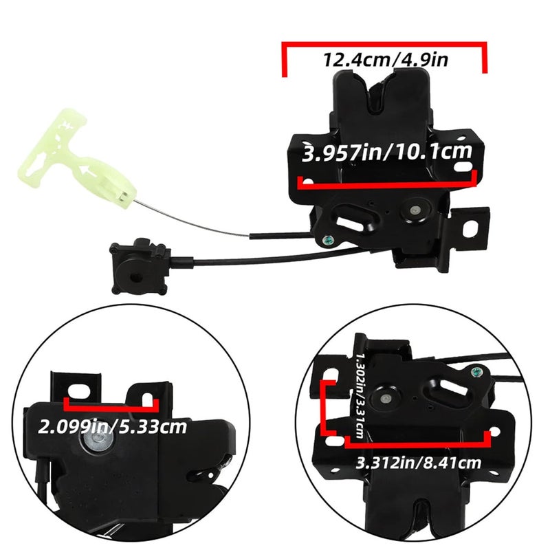 SEBLAFF Rear Tailgate Trunk Deck Lid Latch Lock Actuator with Cable for Mustang 2005-2007 - Image 5