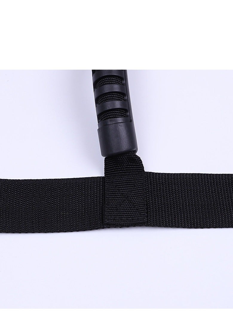 جهاز مساعدة سلم السرير، حزام شد مساعد مع حزام مقبض، حبل، مساعد سلم، رافعة جلوس لكبار السن، تعافي الإصابات، المرضى الحوامل، ذوي الإعاقة، مقبض يد مبطن (أسود) - Image 5