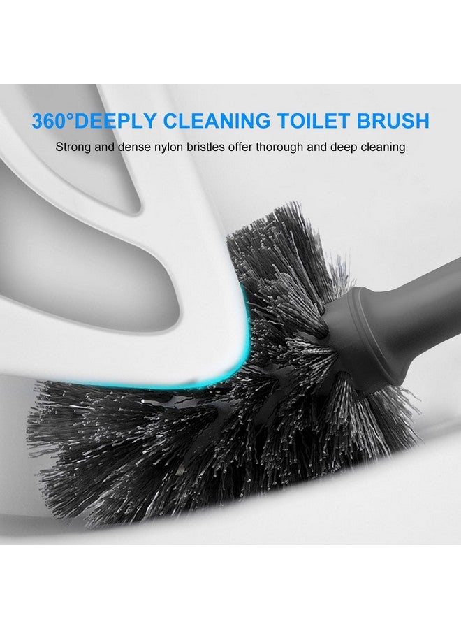 SetSail Toilet Brush and Plunger Set, 2 Packs Toilet Plungers for Bathroom Heavy Duty Toilet Bowl Brush and Holder Hidden Toilet Plunger and Brush Set for Deeply Cleaning - Gray - Image 5