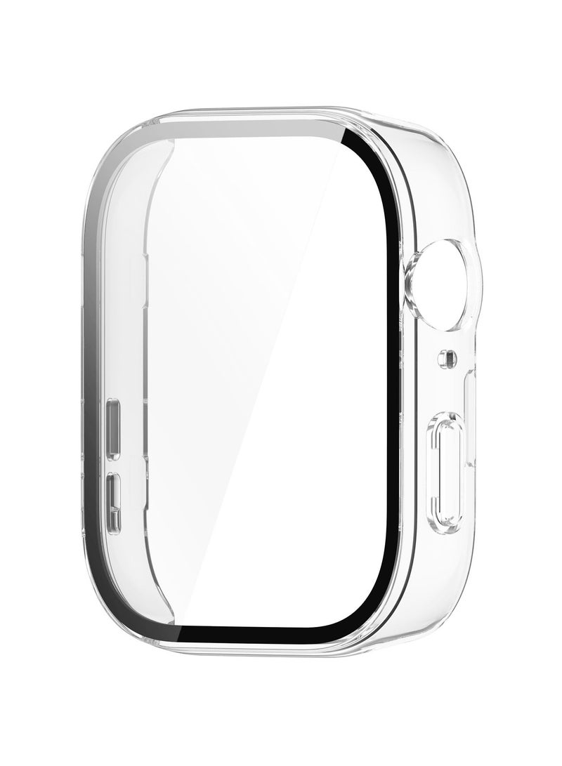 Case for Huawei Watch Fit 3 Hard PC Case + Screen Protector Protective Cover Full Coverage Shockproof (Transparent) - Image 4