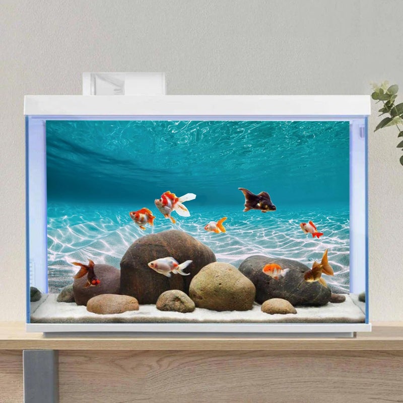 AWERT 48x24 inches Undersea Aquarium Background Pool Ocean Floor Aquarium Background Underwater Fish Tank Background - Image 3