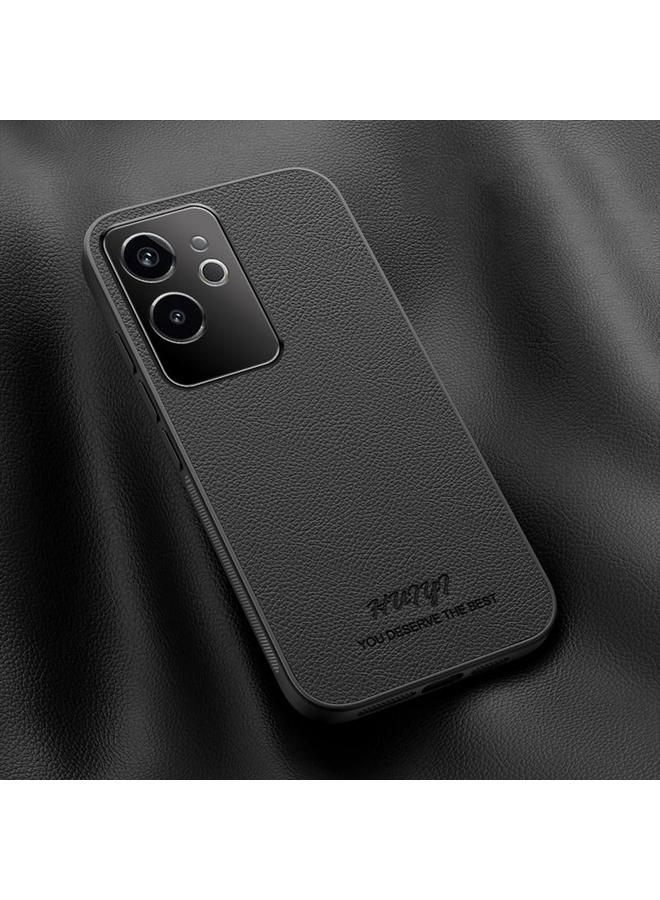 اس-توب جراب هاتف Realme GT 6 من HUIYI مصنوع من الجلد المغناطيسي - Image 1