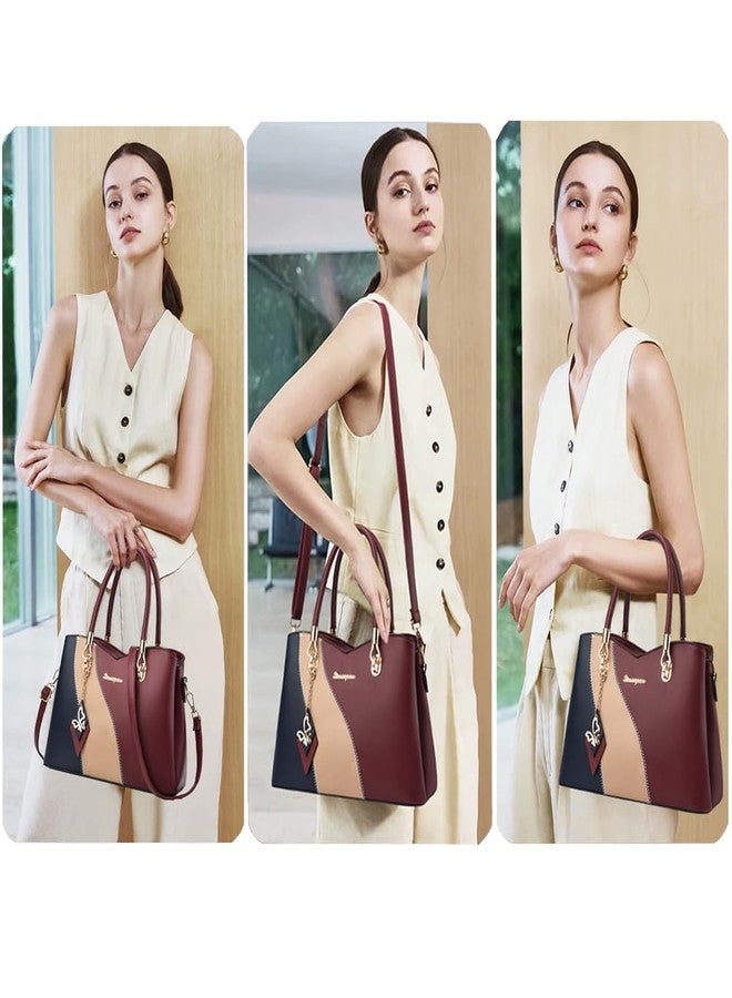SiMYEER Satchel Purses and Handbags for Women Leather Crossbody Bags Shoulder Tote Bags - Image 2