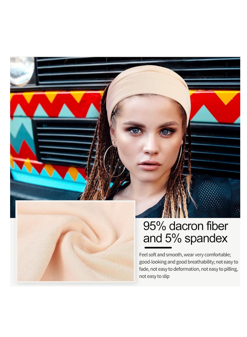 Premify 12 Pcs Stretchy Headbands for Women & Girls, Non Slip Soft Twist Knotted Boho Elastic Hair Bands for Daily Life Yoga Workout Running Sport Thick Hair Wrap, [Multi-colored]  - Image 4