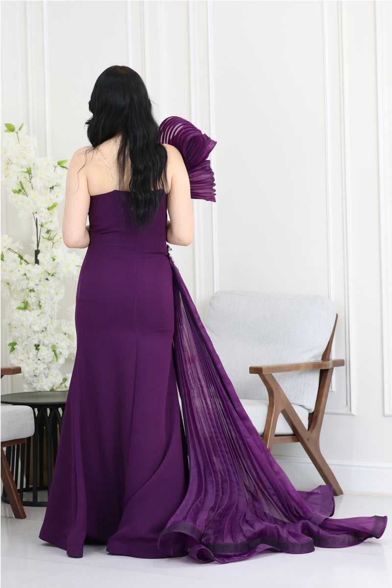 المصمم الحديث فستان سهره بتطريز فاخر يليق بذوقك الراقي ويمنحك إطلالة تخطف الأنظار بكل مناسبة - Image 2