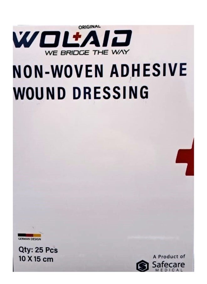 WOLAID Wolaid Non-Woven Steril Wound Dressing 10X15Cm 25S 