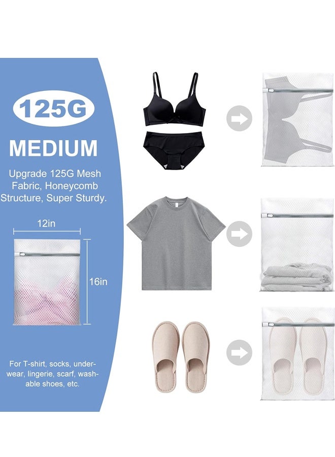 4‑Pack Mesh Laundry Wash Bags for Delicates, Honeycomb & Fine Mesh with Sturdy Zippers,Washing Machine Clothes Protector - Image 5