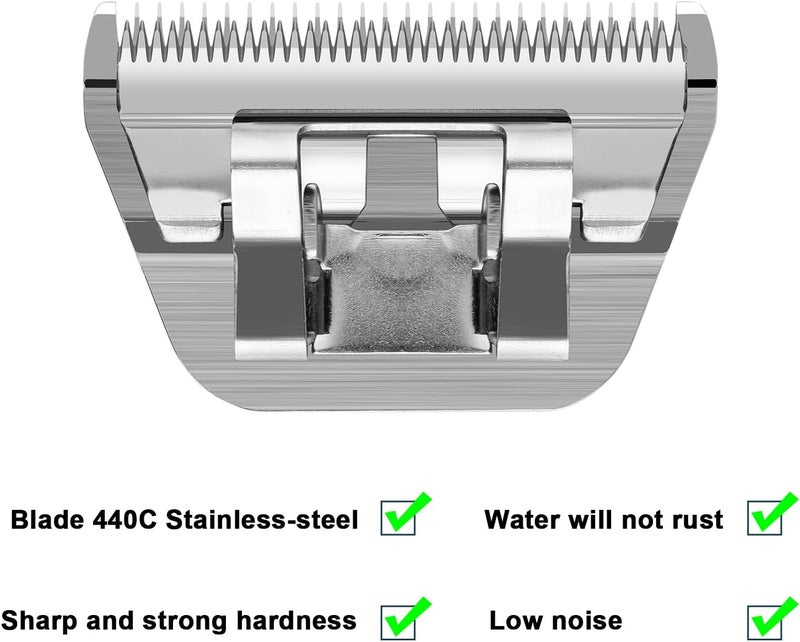 DODAER 15W Detachable Dog Grooming Wide BladesCompatible with AndisOster A5Wahl KM10 Series ClippersCut Length 36412mm - Image 2