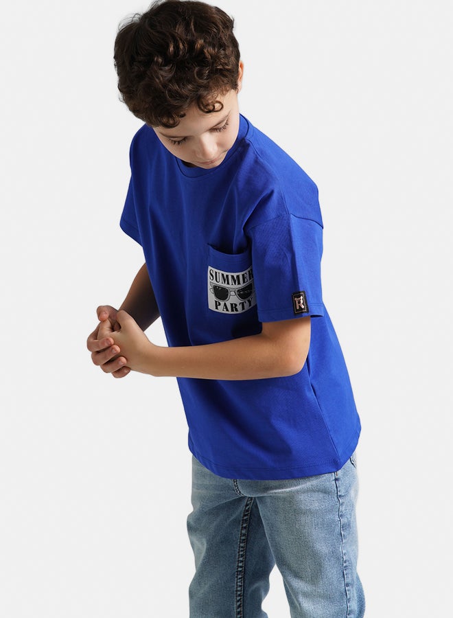 Remint Boys Summer Party T-Shirt Dark Blue - Image 2