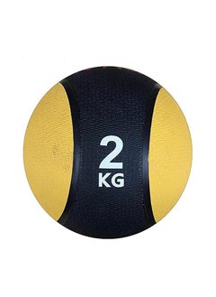Generic Exercise Ball - Strengthens Muscles, Improves Balance and Flexibility (2KG Yellow & Black)  - Image 2