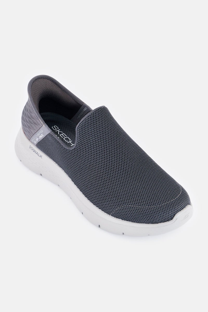 SKECHERS Men Go Walk Flex Slip On Outdoor Shoes, Dark Grey  - Image 1