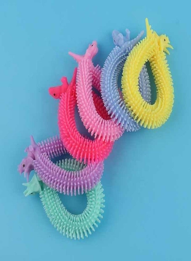 AGC Stretchy String Toy Cum Fancy Bracelet for Kids | Stress Relief & Anti-Anxiety Noodle Fidget | Safe Soft Stretchable Sensory Toy for Boys & Girls (Pack of 1, Color as per Availability) (Dinosaur) - Image 4