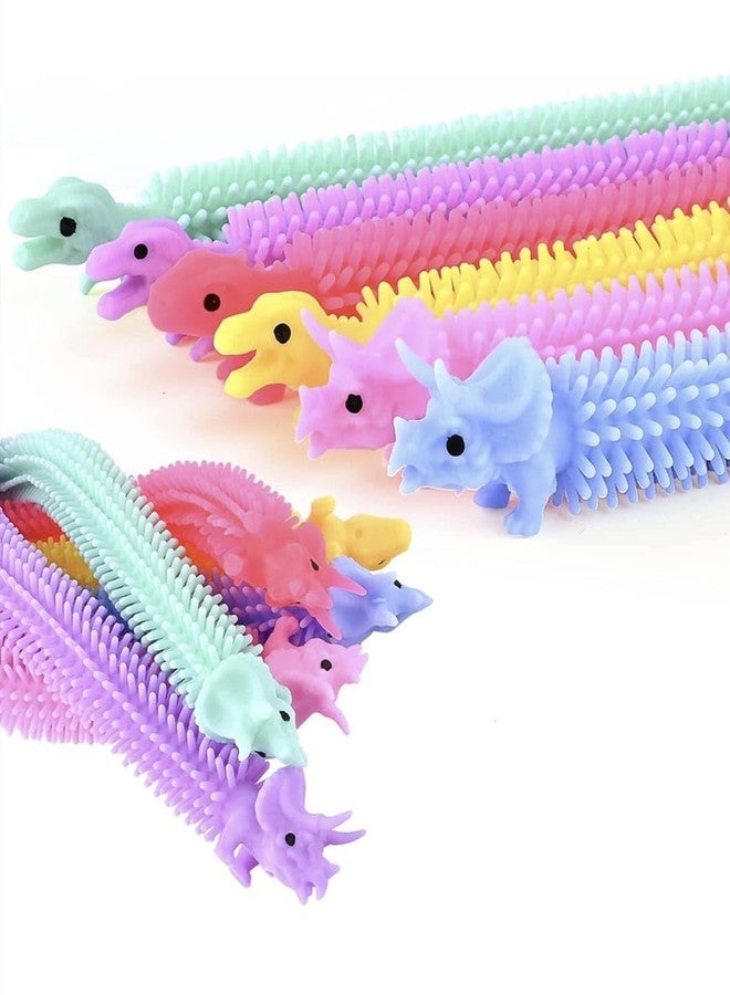 AGC Stretchy String Toy Cum Fancy Bracelet for Kids | Stress Relief & Anti-Anxiety Noodle Fidget | Safe Soft Stretchable Sensory Toy for Boys & Girls (Pack of 1, Color as per Availability) (Dinosaur) - Image 1