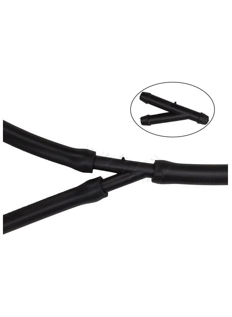 SOLDOUT - 18 PCS Car Wiper Spray Pipe Joint T Y I Shaped Windshield Washer Nozzle Cleaning Water Hose Tube Accessories (Pack of 18) - Image 1
