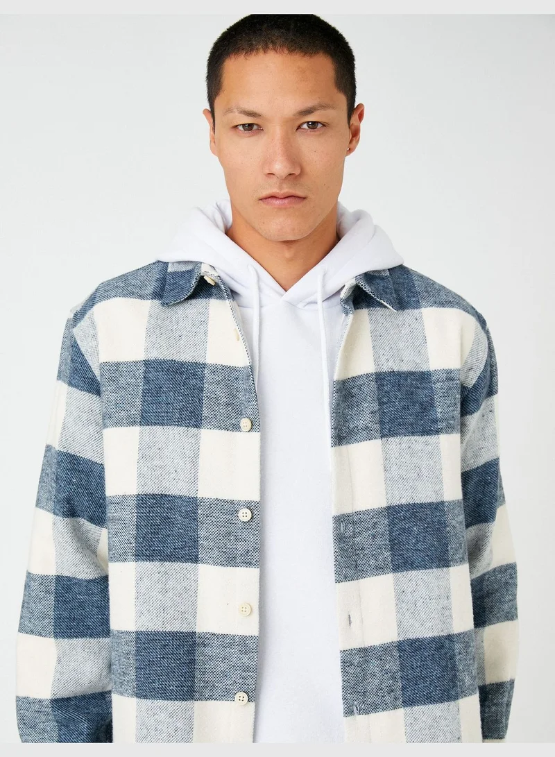 كوتون Check Plaid Shirt