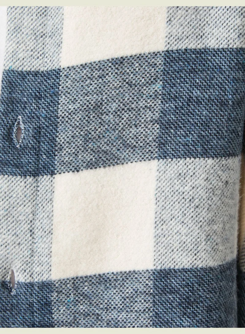 كوتون Check Plaid Shirt