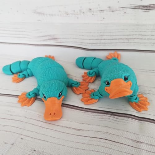 VUNDO 3D Printed Articulated Platypus, Flexible Dynamic Animals Toys,Easter Basket Stuffers Prefilled Easter Egg Fillers, Adults Fidget Toys for Autism ADHD (Small-6Inch) - Image 5