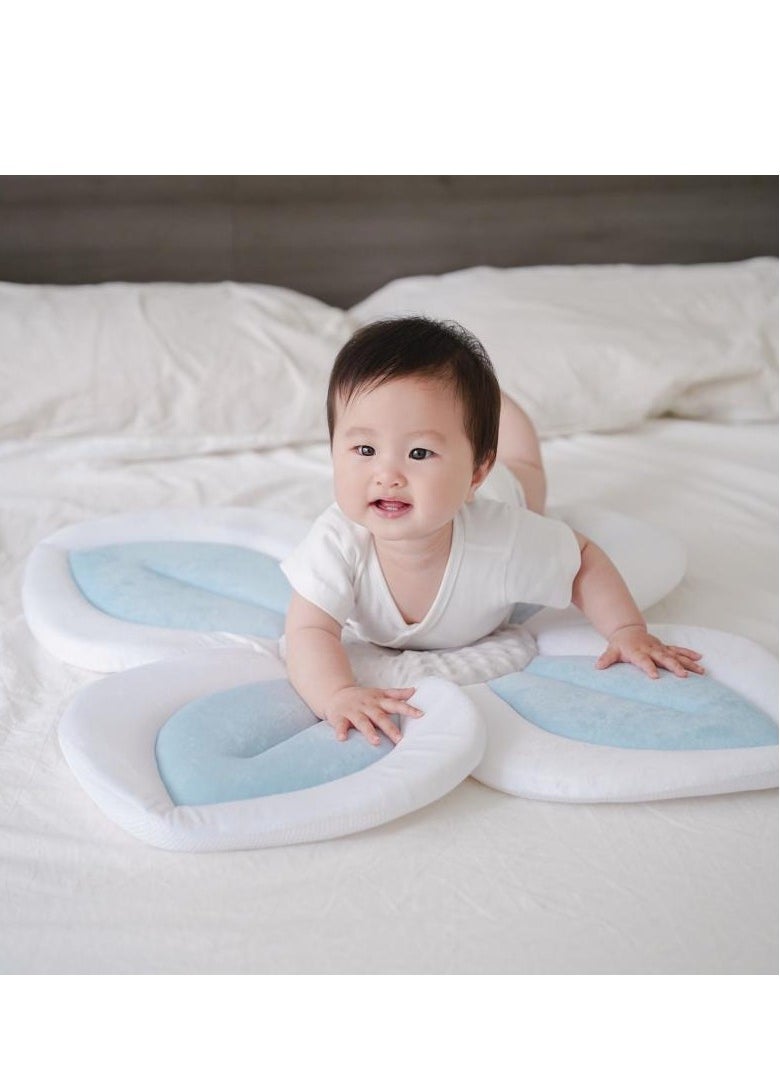 Bluejw Newborn Four Petal Cushion Flower Sink Baby Bath Mat Infant Lotus Multi Functional Baby Climbing Pad-35cm  - Image 2