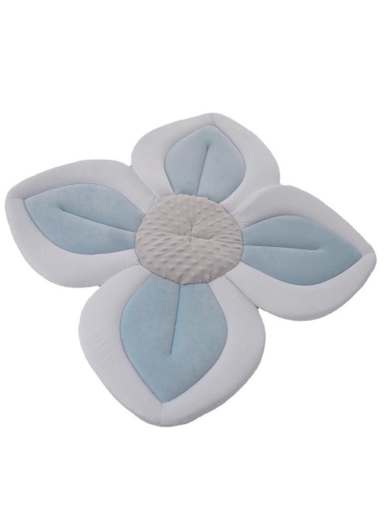 Bluejw Newborn Four Petal Cushion Flower Sink Baby Bath Mat Infant Lotus Multi Functional Baby Climbing Pad-35cm  - Image 1