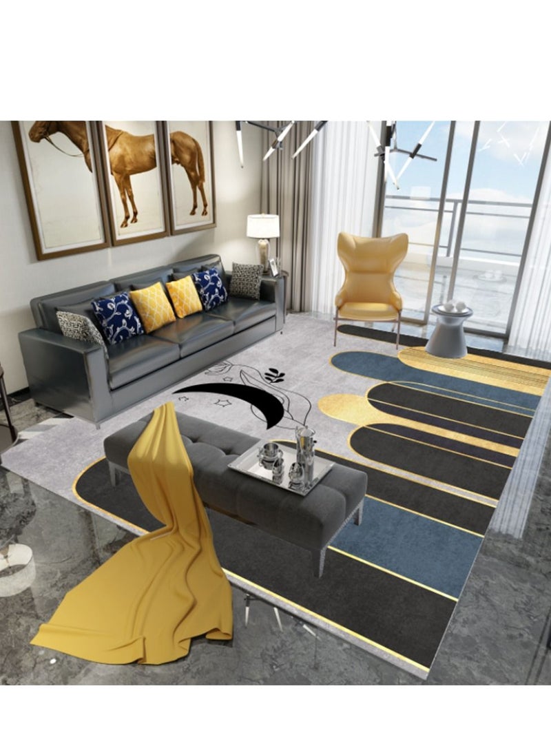 Sharpdo Modern Area Rugs Simple Short Pile Carpet Living Room Bedroom Rug Anti Slip Floor Carpet Home Decor 200*300CM  - Image 1