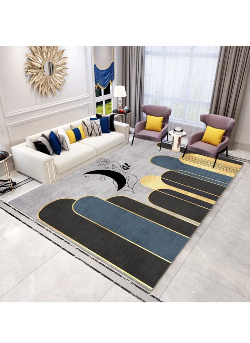 Sharpdo Modern Area Rugs Simple Short Pile Carpet Living Room Bedroom Rug Anti Slip Floor Carpet Home Decor 200*300CM  - Image 2