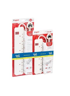 Legrand Power Extension Cord 4 Sockets 2USB 6 Sockets 3M White  - Image 1