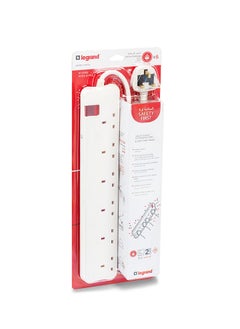 Legrand Power Extension Cord 4 Sockets 2USB 6 Sockets 3M White  - Image 2