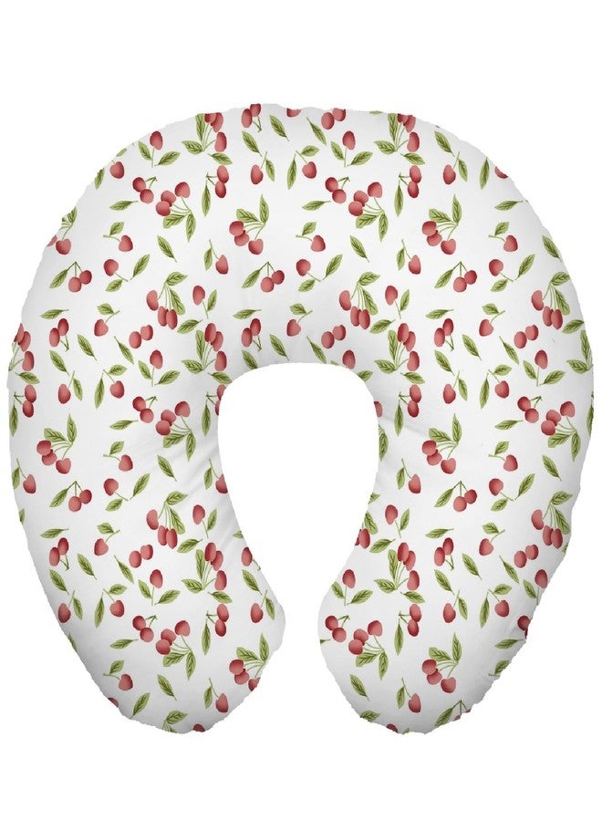 TOYSILO Adjustable Nursing & Breastfeeding Pillow for Baby – Multi Use Feeding Support Cushion for Bottle Feeding, Tummy Time & Sitting – Soft Removable Cover Washable (Cherry) - Image 2