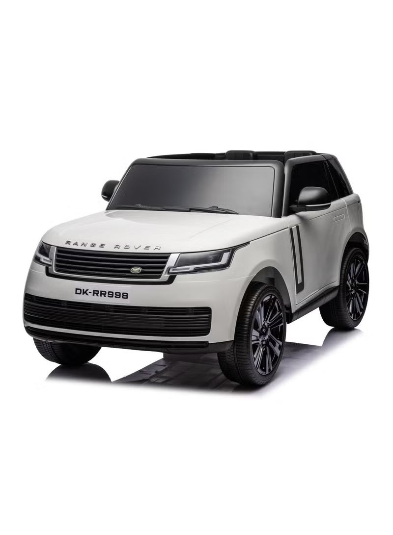 VLRA Kids Electric Ride-On Car 12V – Range Rover Style, White, Rechargeable Battery, Remote Control - Image 1