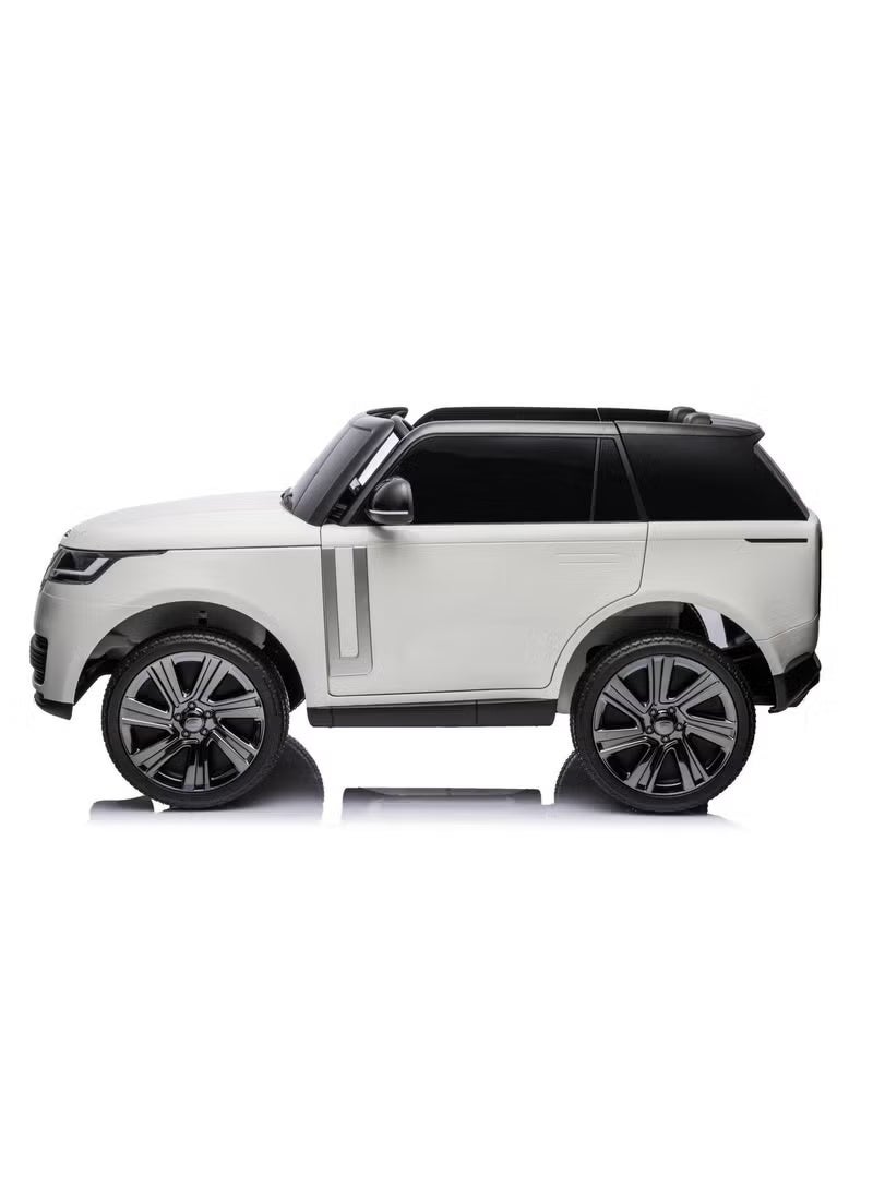 VLRA Kids Electric Ride-On Car 12V – Range Rover Style, White, Rechargeable Battery, Remote Control - Image 3