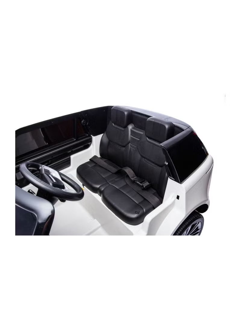 VLRA Kids Electric Ride-On Car 12V – Range Rover Style, White, Rechargeable Battery, Remote Control - Image 5