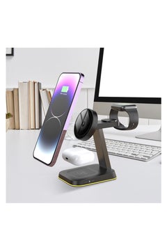 Generic 3-in-1 Wireless Charging Station for iPhone 15/14/13/12/11 Pro Max, Apple Watch, and AirPods - Fast 15W Wireless Charger Dock for Convenient Charging.  - Image 1