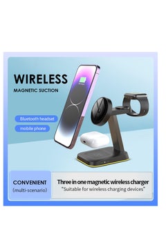 Generic 3-in-1 Wireless Charging Station for iPhone 15/14/13/12/11 Pro Max, Apple Watch, and AirPods - Fast 15W Wireless Charger Dock for Convenient Charging.  - Image 4