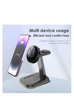 Generic 3-in-1 Wireless Charging Station for iPhone 15/14/13/12/11 Pro Max, Apple Watch, and AirPods - Fast 15W Wireless Charger Dock for Convenient Charging.  - Image 5