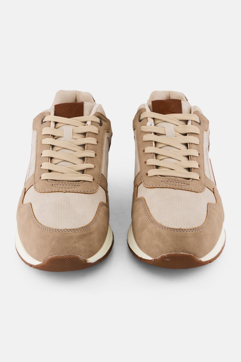 English Laundry Men Comfort Eco Low Lace Up Shoes, Beige - Image 4