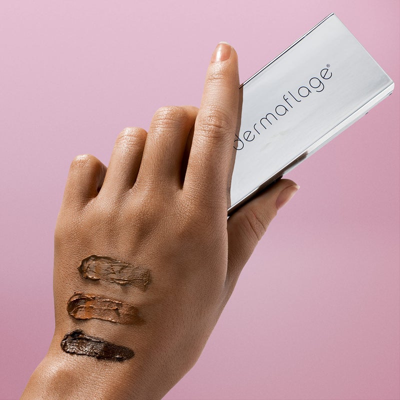 dermaflage Full Coverage Concealer Palette, Waterproof Concealer Cream, 3 Colors + Brush, by Dermaflage - Image 2