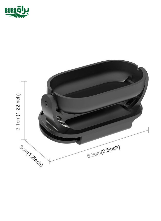BURAQ For Insta360 GO3 / GO 3S PULUZ Easy Clip Hat Clip Quick Release Clamp Magnetic Frame Fixed Mount (Black)  - Image 3