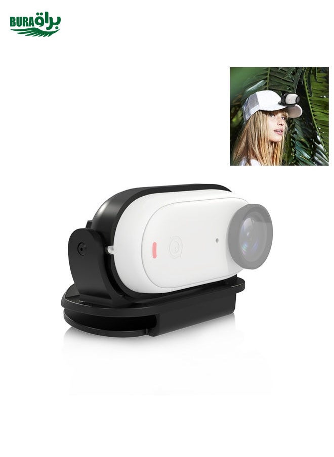 BURAQ For Insta360 GO3 / GO 3S PULUZ Easy Clip Hat Clip Quick Release Clamp Magnetic Frame Fixed Mount (Black)  - Image 1