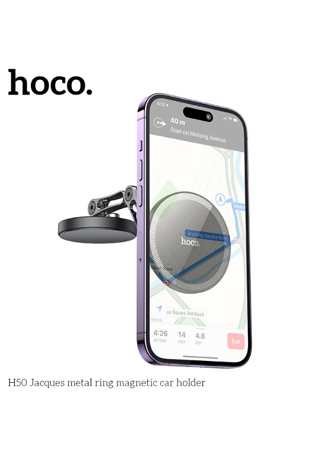 هوكو. حامل سيارة مغناطيسي بحلقة معدنية H50 Jacques - Image 5