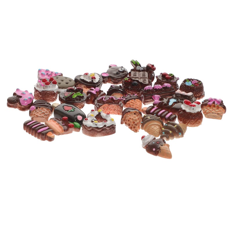 Lifelike Artificial Desserts Display Props DIY Accessories 30 Pieces Set - Image 2