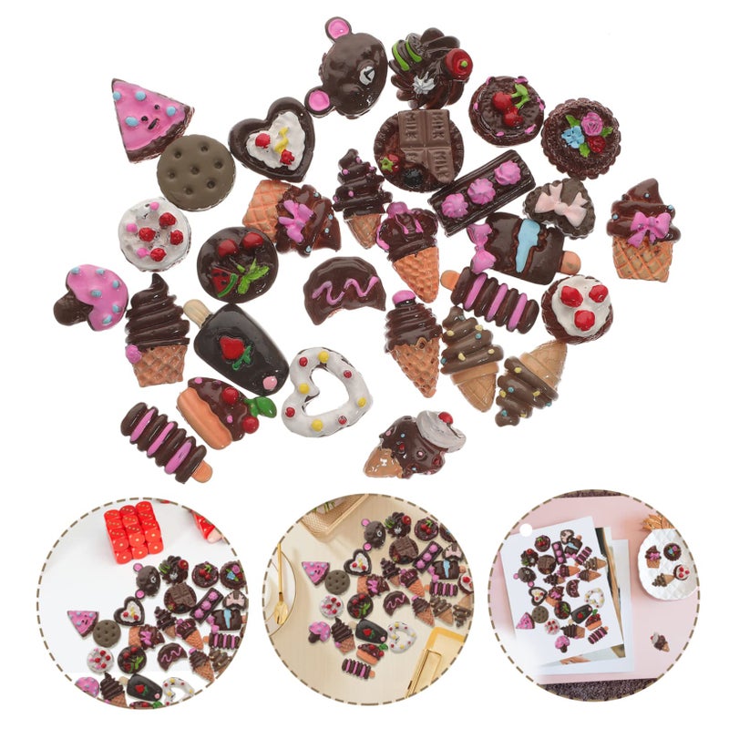 Lifelike Artificial Desserts Display Props DIY Accessories 30 Pieces Set - Image 3