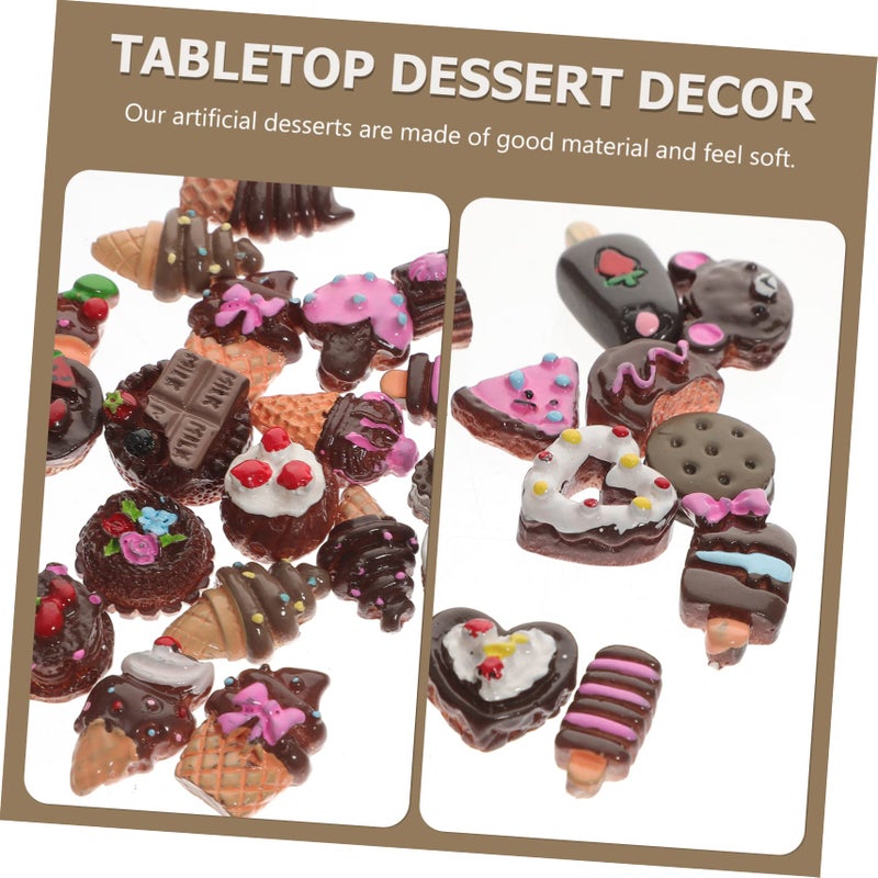 Lifelike Artificial Desserts Display Props DIY Accessories 30 Pieces Set - Image 5