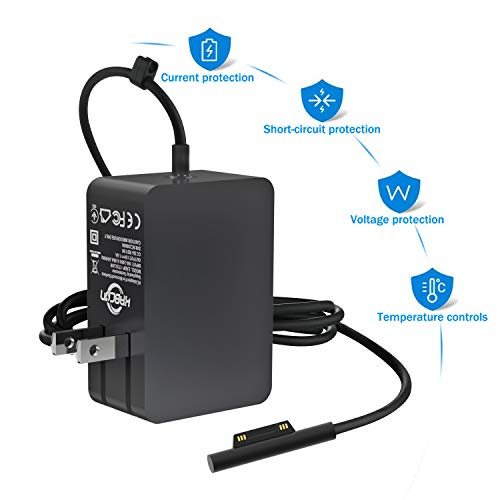 KABCON Charger Compatible for Surface Go/Go 2/Go 3 Surface Pro 4 Core m3 Surface Pro 3 Core m3 Surface Pro 2017 Core m3 Tablet Surface Laptop Core m3, Power Supply Adapter 24W 15V 1.6A with Travel Bag - Image 4