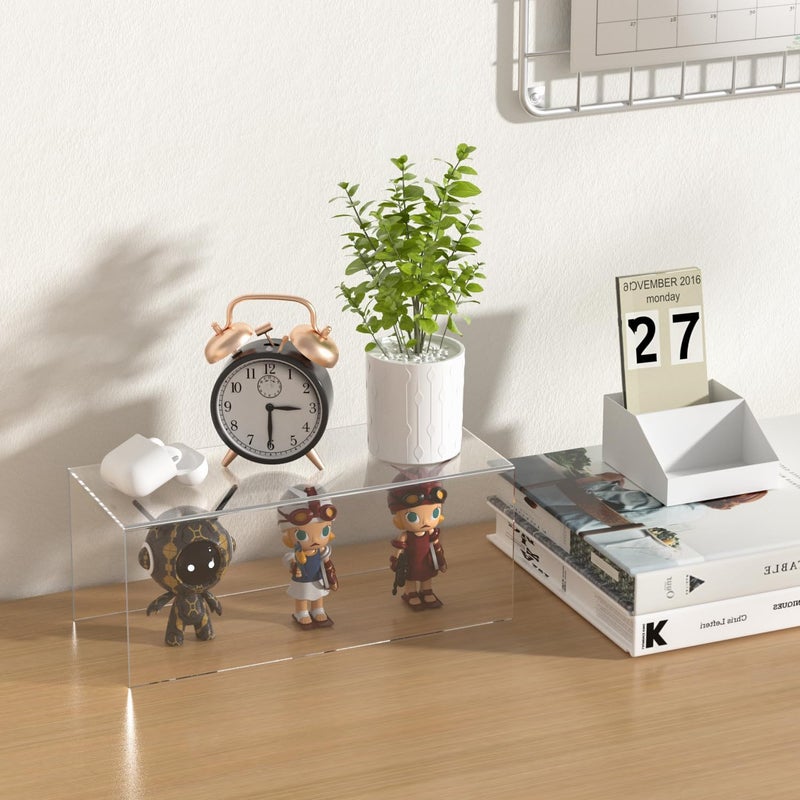 TPGP Sezanrpt Square Acrylic Display Risers 3pcs - Clear Showcase Shelves for Collectibles, Funko Pop Figures, Perfumes, Cupcake, Candy Dessert - Image 3