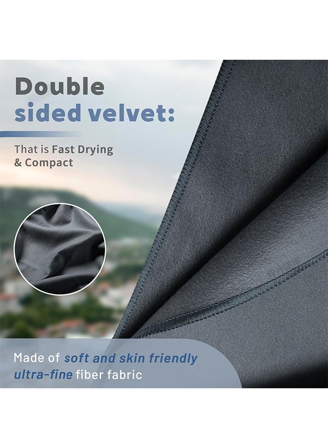 UANIQ Microfiber Sports Towel 3 Pack, Quick Dry Gym Towel for Travel, Beach and Bath, Lightweight Compact Towel for Swimming, Camping and Yoga - Image 3