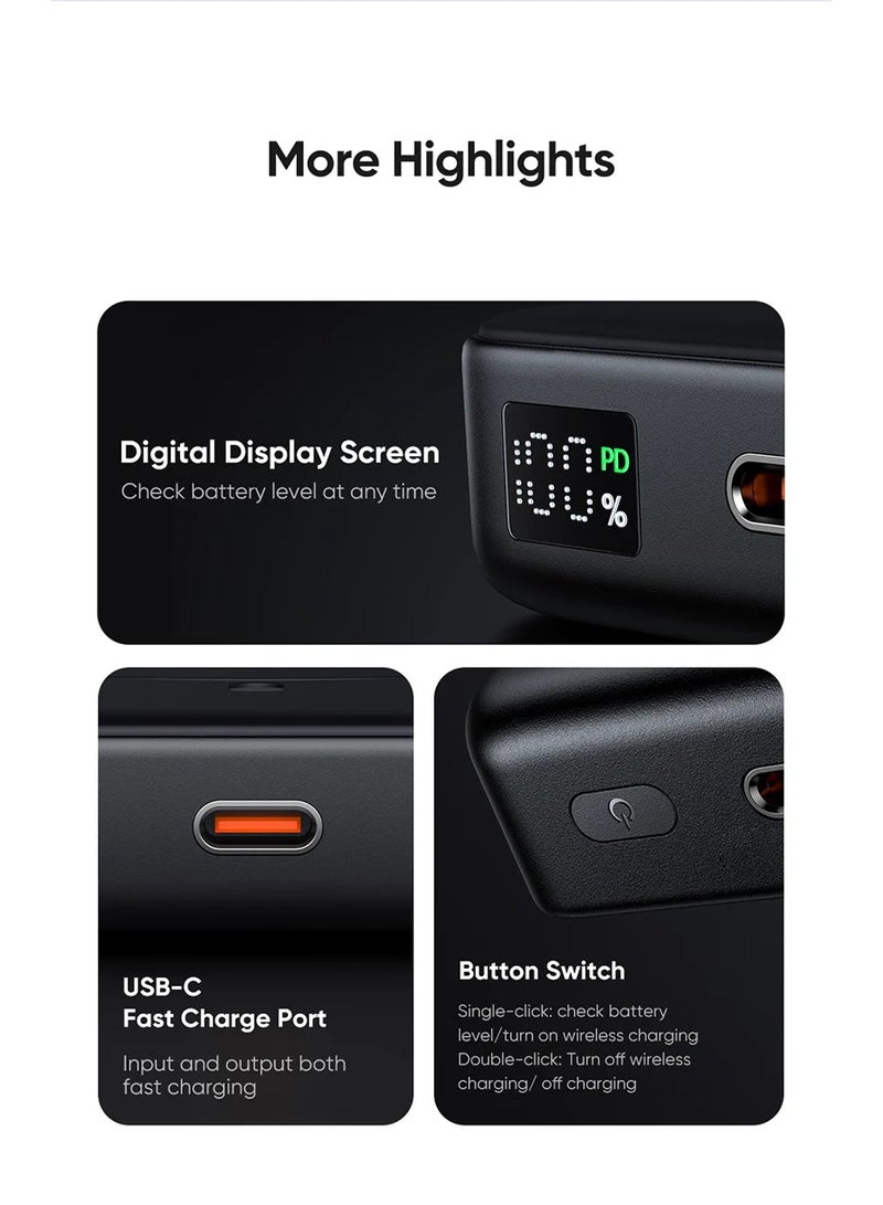 Mcdodo MC-510 20W Magnetic Wireless Charging 10000mAh 1C Power Bank - Image 3