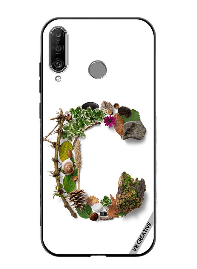 VR CREATIVE Protective Case Cover For Huawei P30 Lite Alphabet C Design Multicolour - Image 1